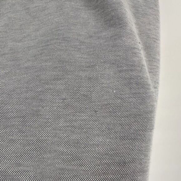 Travis Mathew Golf Shirt Mens Large Gray Blue Striped Polo Short Sleeve Casual - Picture 9 of 13